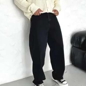 Jean loose fit noir