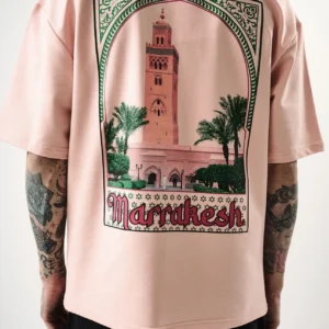 T-shirt rose oversize Marrakech