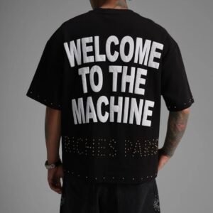 T-Shirt Noir Coupe Boxy